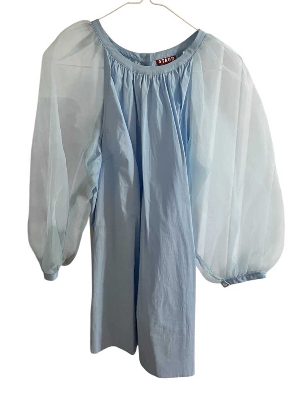 STAUD Blue Mini Dress